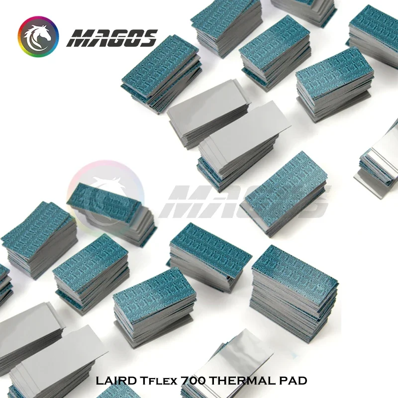 LAIRD Tflex 700 5W/mK GPU CPU RAM SSD Heatsink Cooling Conductive Silicone Pad 40*80mm/100*100mm Thermal Pad High Quality