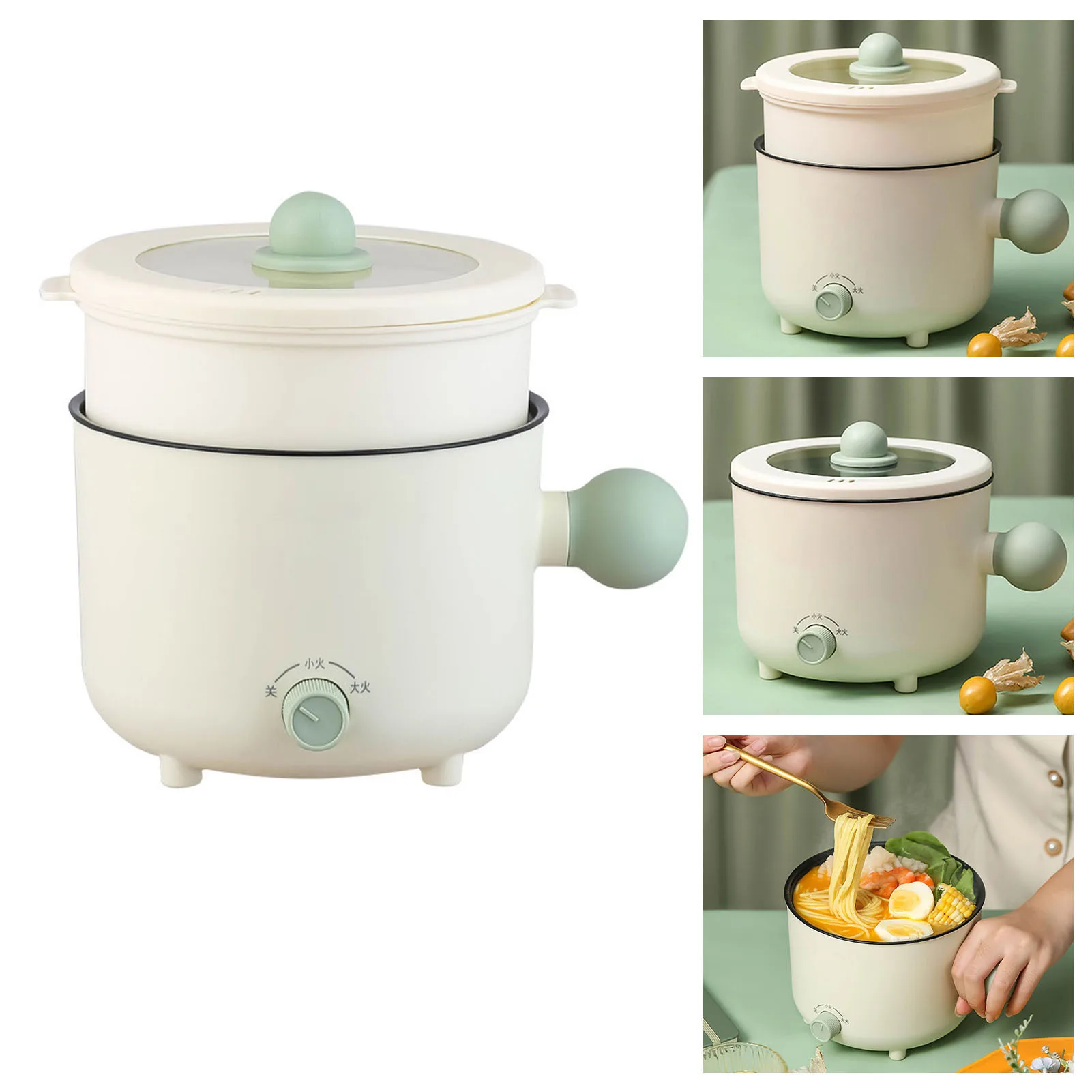 Small Electric Cooker Mini Noodle Heating Pot Multifunctional for Student Dormitory Household 220V Dormitory Noodle Cooker