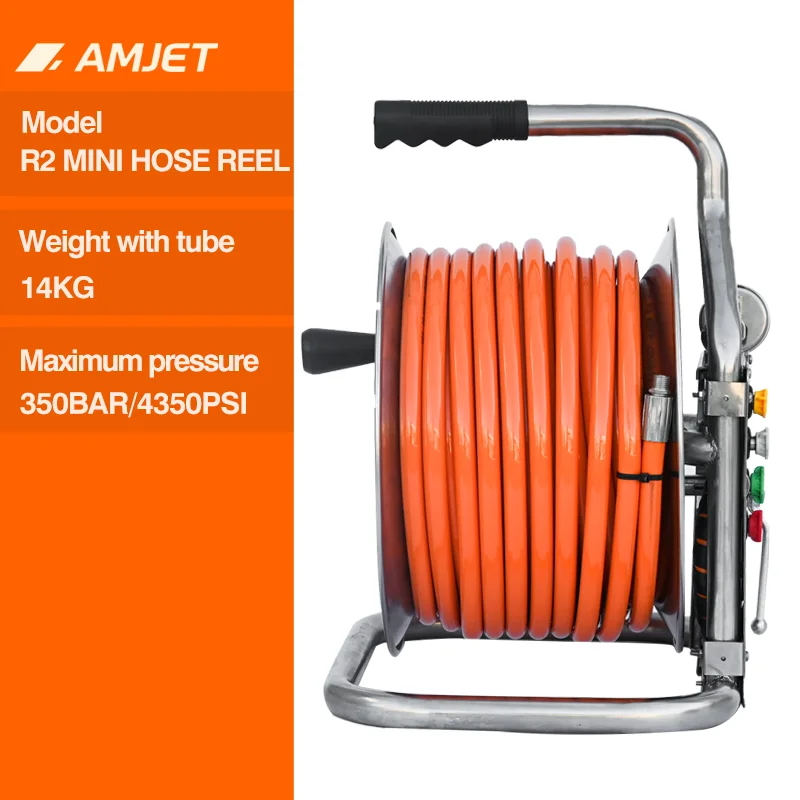 

Mini Hose Reel 40m 5/16 Hose Reel with Water Gun Nozzle