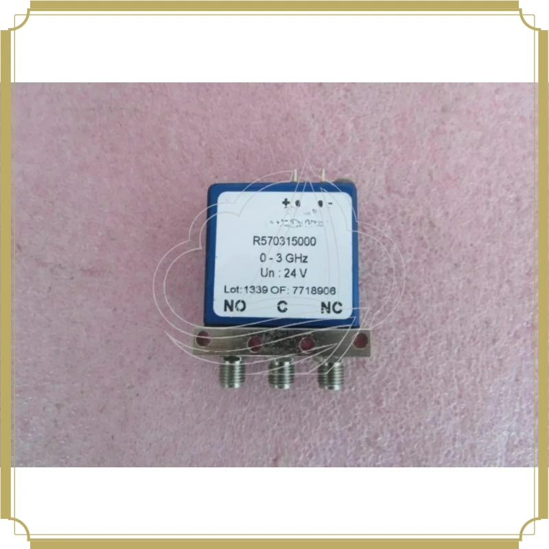 R570315000 SPDT Coaxial Switch, 3GHz 24V 300W RF Microwave Industrial RF Component Used Item