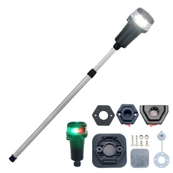 Boat Kayak Portable Navigation Led Lamp All Round White/Multi-Light Color Adaptors Light AA Batteries(Not Included) ANHEART