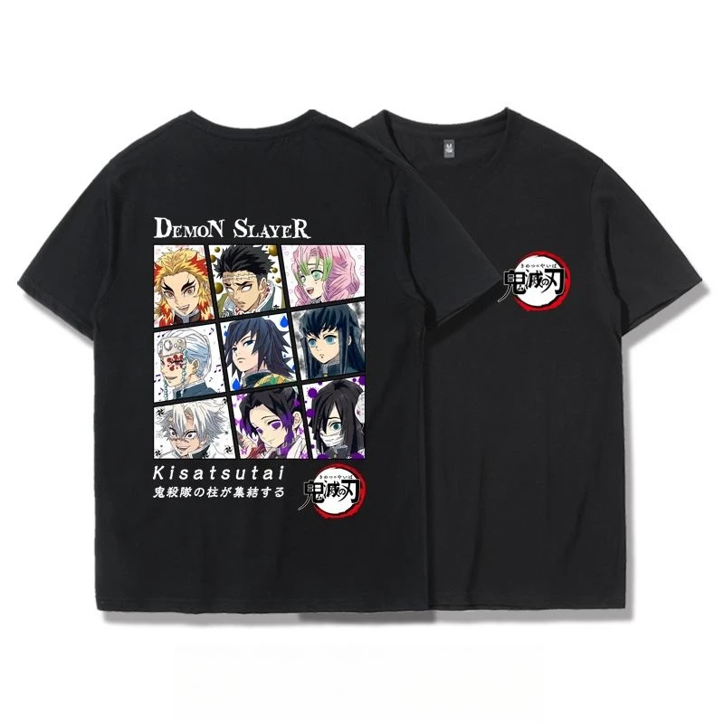 

Demon Slayer Infinite City T-shirt YanzhuNew Water Column Tomioka Hu Dienren Peripheral Clothes Cotton Clothes Short-sleeved