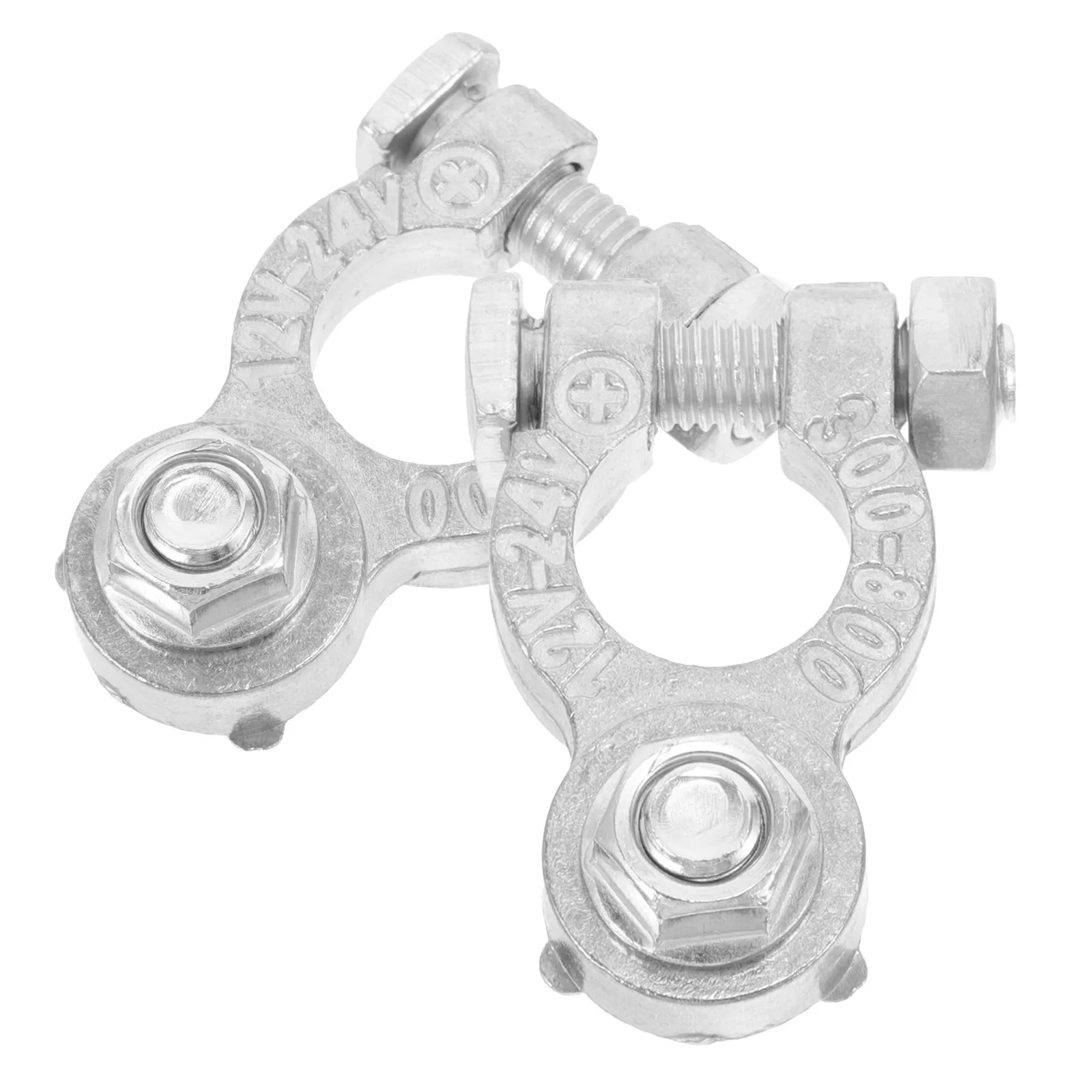 

2 Pcs Zinc Alloy Pile Head Car Accessories Cable Terminal Clamp Connectors