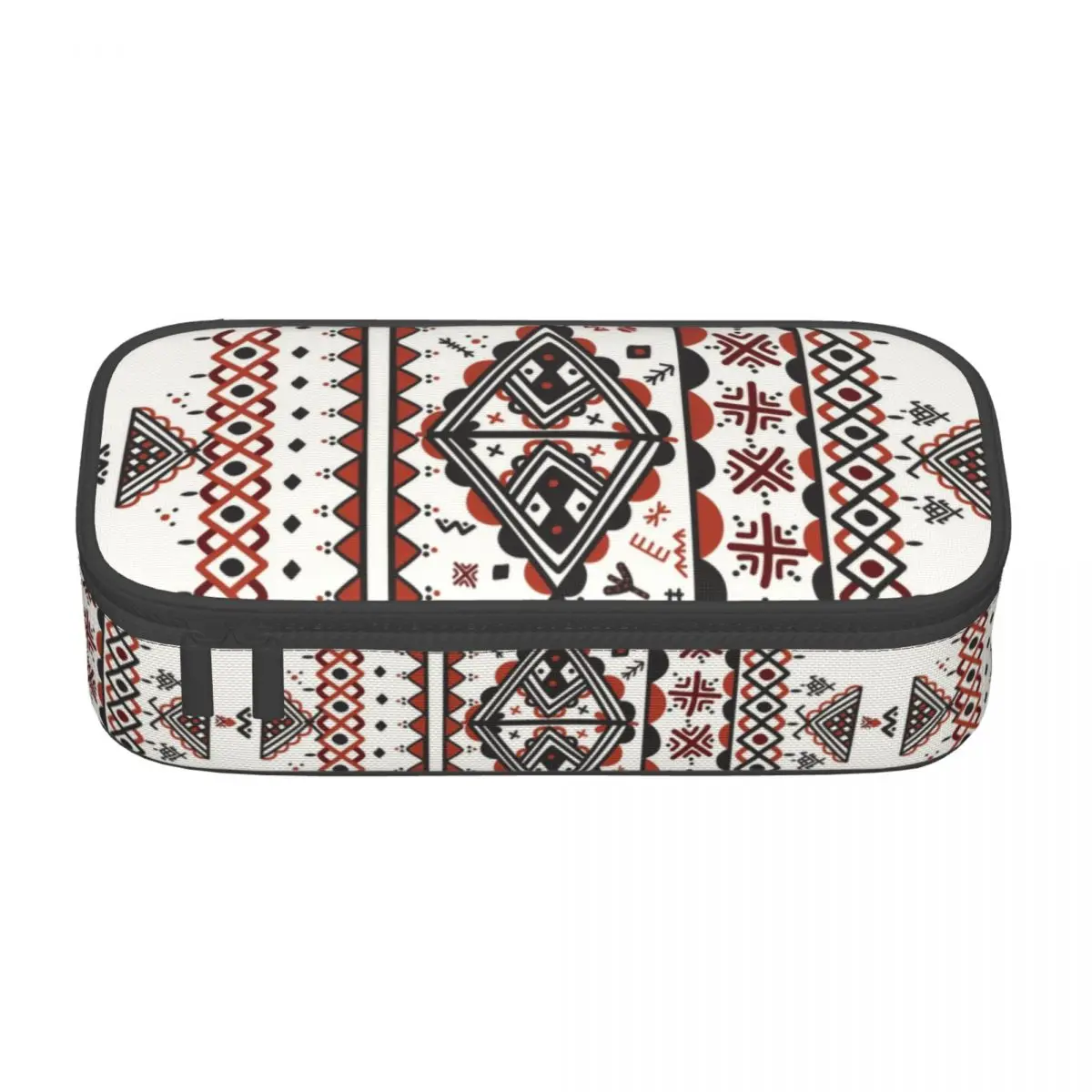 Customized Cute Kabyle Amazigh Pattern Pencil Case for Boys Gilrs Large Storage Berber Art Symbol Pencil Pouch School Supplies