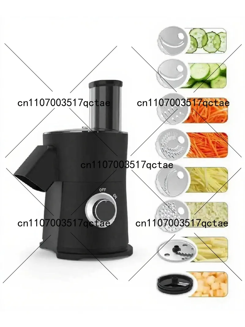 7 in 1 Electric Vegetable Chopper, Large Feed Chute Food Processor for Slicing, Shredding & Dicing