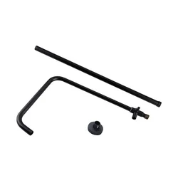 stainless steel shower rod black color, bathroom replacing parts