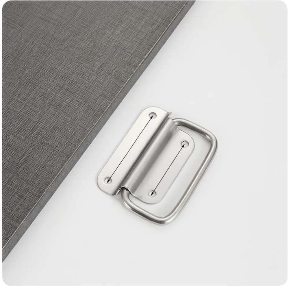 Stainless Steel Folding Handle Industrial Equipment Box Case Pull Heavy Duty Hardware Tool Box Flush Mount Carry Grip
