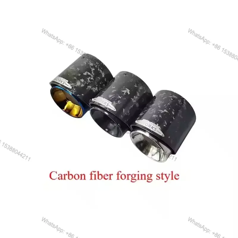 Hot Sale SYPES Car Carbon Fiber Exhaust Muffler Tip Exhaust Pipe for Mini Cooper JCW R55 R56 R57 R58 R59 R60 R61 F54 F55