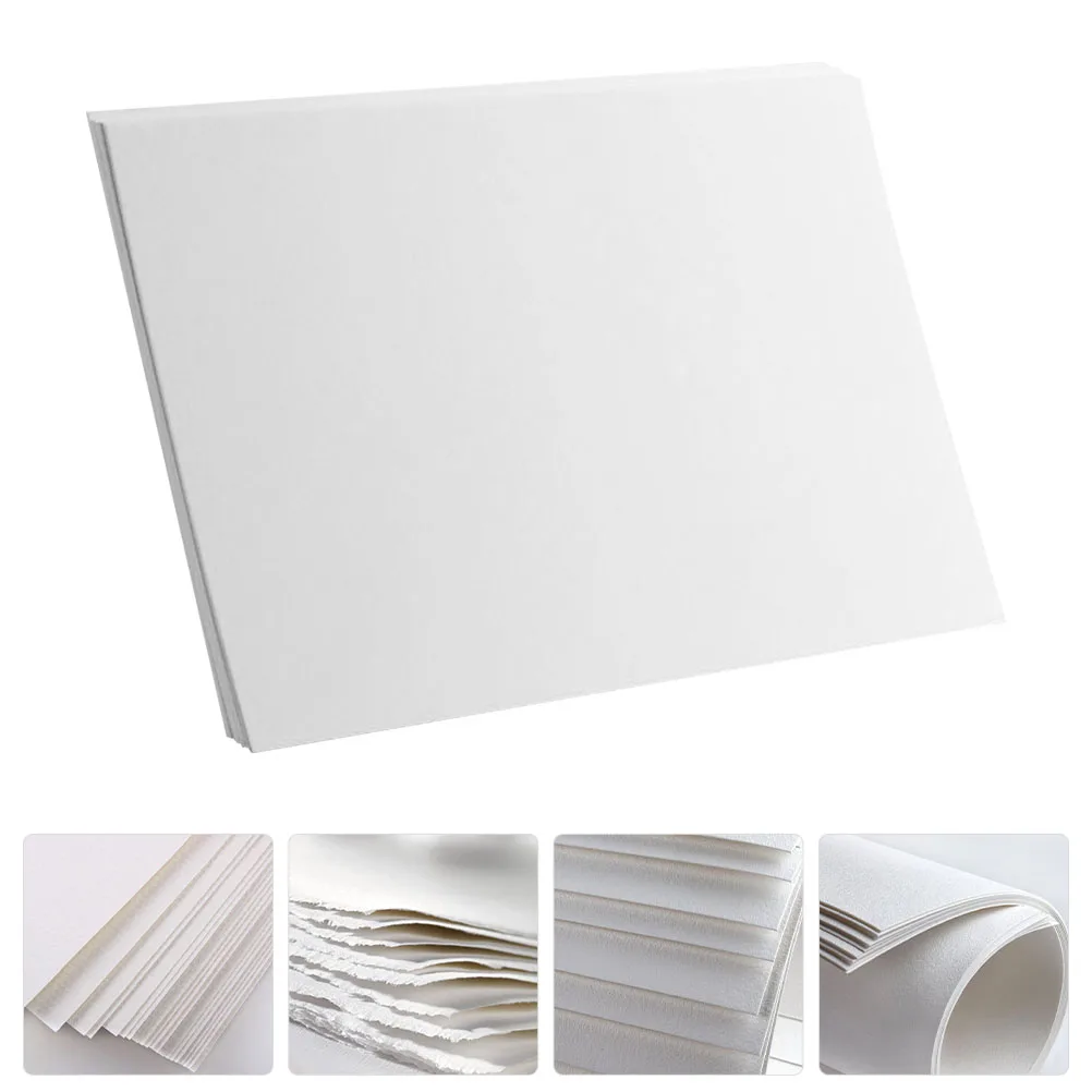 20 Sheets Watercolor Paper Sketchbook Drawing Painting for Rough Grain Oil Small
