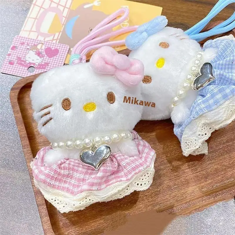 

Плюшевая кукла Hello Kitty, модный брелок, сделай сам, милая нашивка, сумка, подвеска для детского подарка для девочек