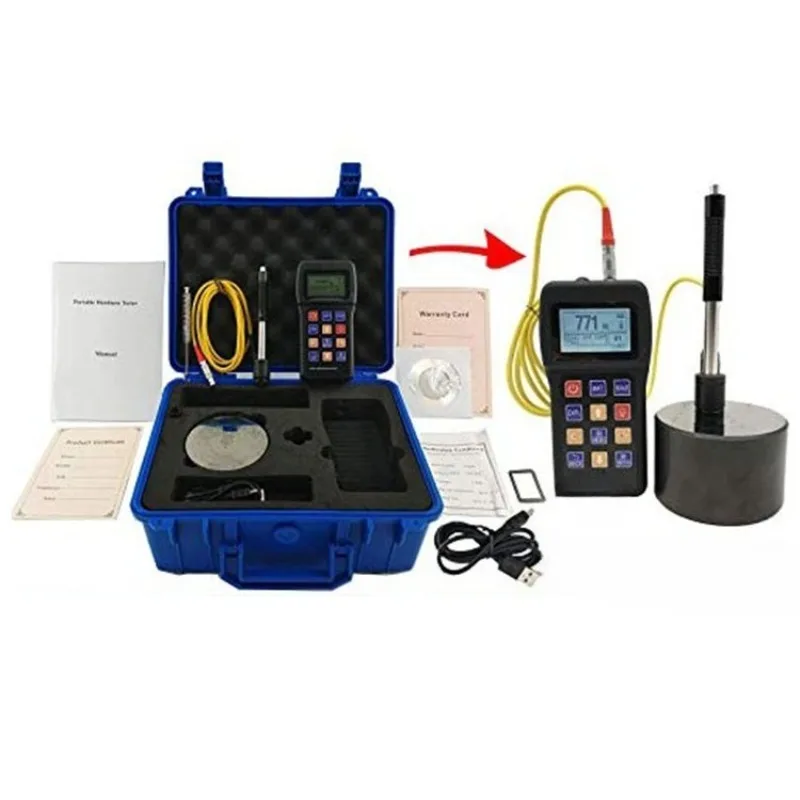 Professional Digital Leeb Hardness Tester Full English Interface Portable Metal Hardness Meter Overseas Dropshipping Industrial