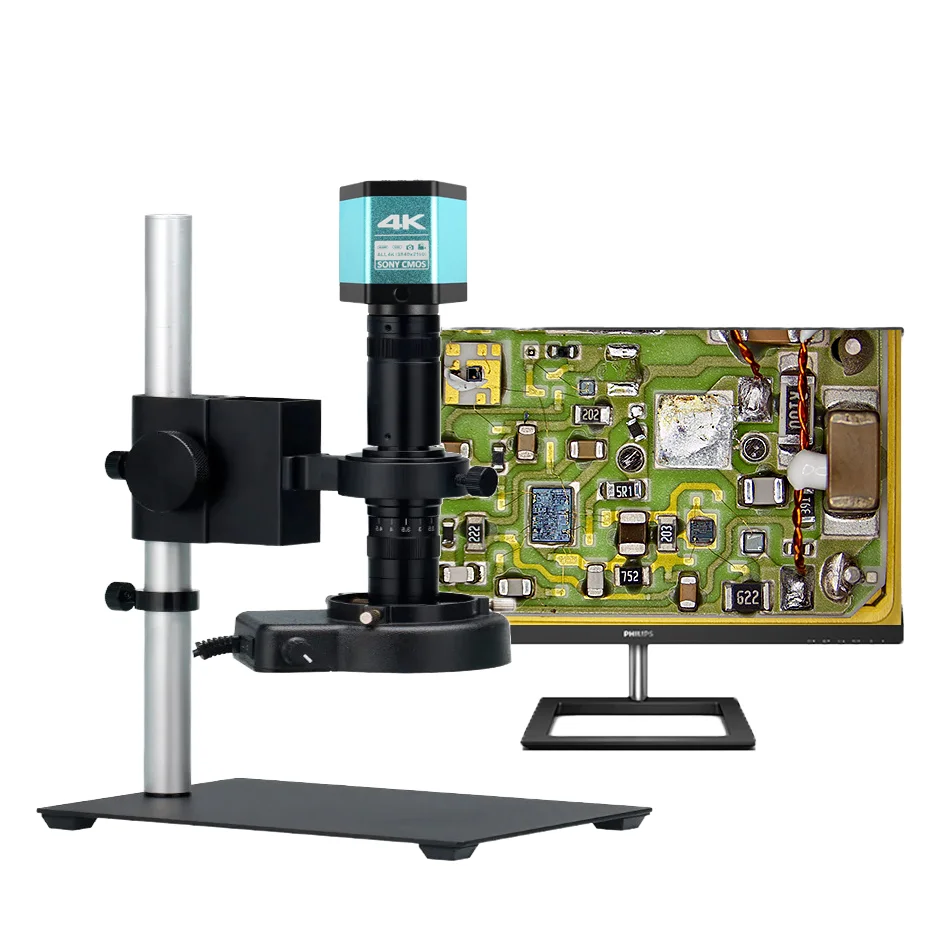 

4K HD Video Microscope Camera With 215X Continuous Zoom For Static Dynamic Image Acquisition For Phone PCB Repairing