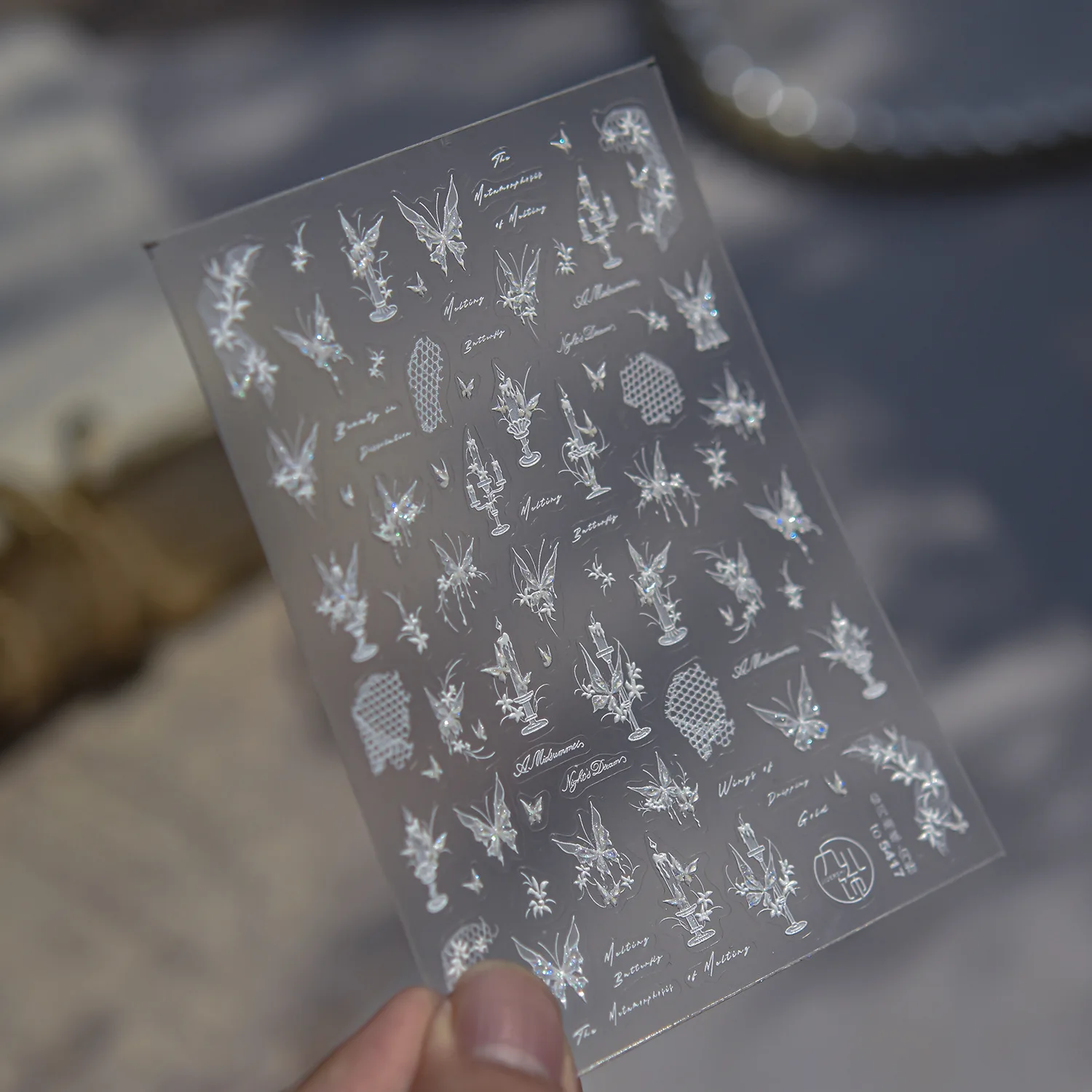 Y2K Fantasy-Wald Insekten 5D Nagelkunst-Aufkleber Elemente Motten Schmetterlinge Bienen Marienkäfer Niedliche Märchenhafte Selbstklebende Nagelkunst-Dekorationen – Detail 7