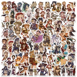 60 Stuks Super Schattig Genshin Impact Game Kawaii Stickers Sticker Diy Vinyl Dagboek Koffer Telefoon Laptop Fiets Auto Sticker