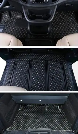 Custom full set car floor mats for Mercedes Benz V 220 d W447 6 seats 2026-2014 Top quality waterproof carpets for V220d 2017