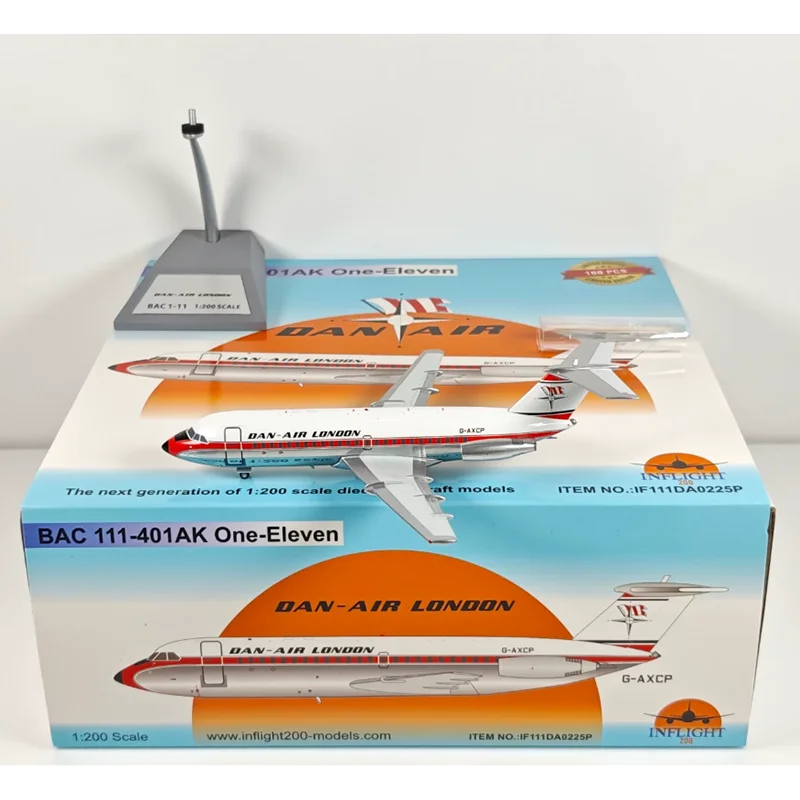

Inflight 1/200 Scale Darnell-London Airlines BAC 111 G-AXCP Alloy Aircraft Model Collection Decoration Item Toy