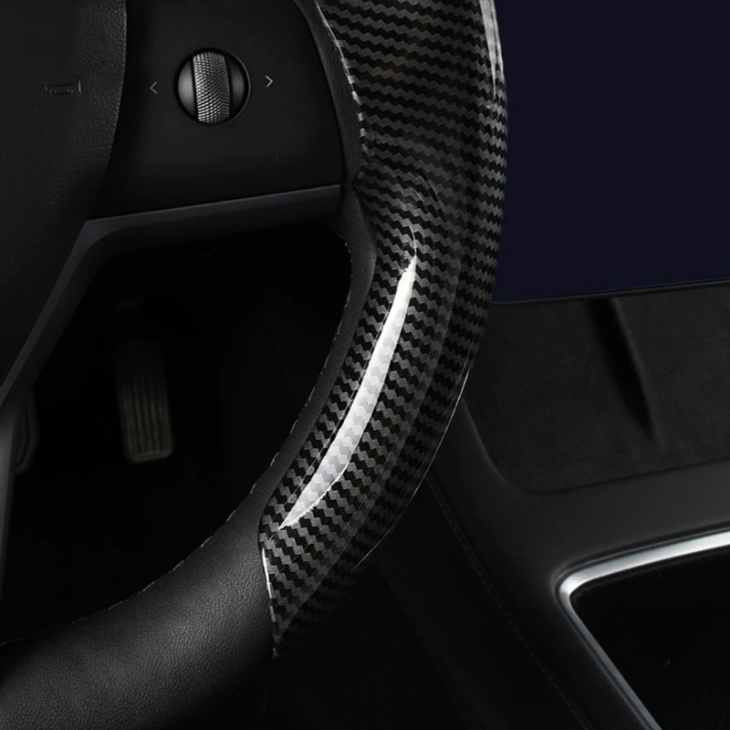 Coprivolante per auto decori coprivolante in fibra di carbonio protezione per Y Universal SUV Interior Styling