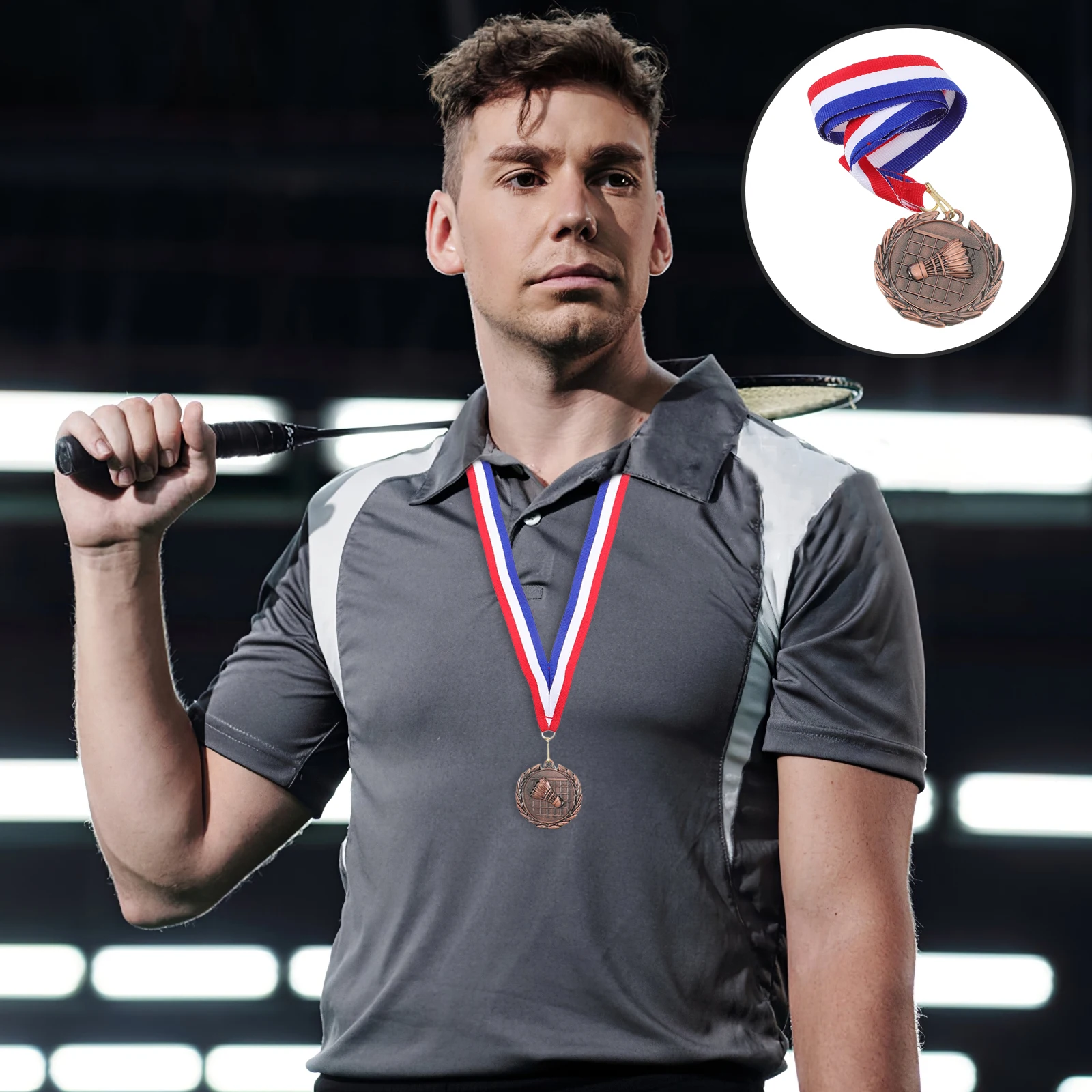 

Badminton Competition Award Medal Metal Sports Awards Medal Party Favors Prize Medals for Students Kids Sports Events