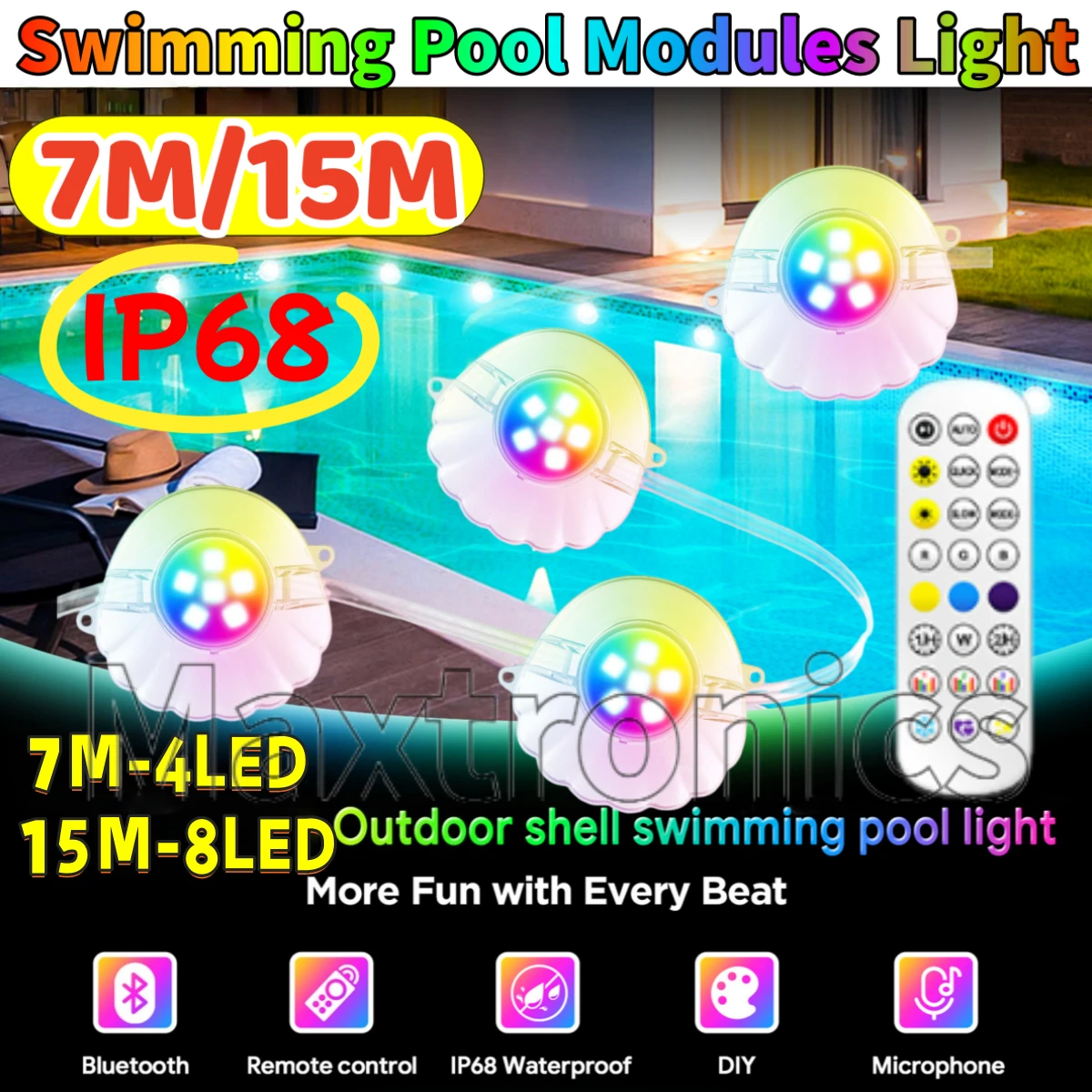 7M/15M Rgb Swimming…