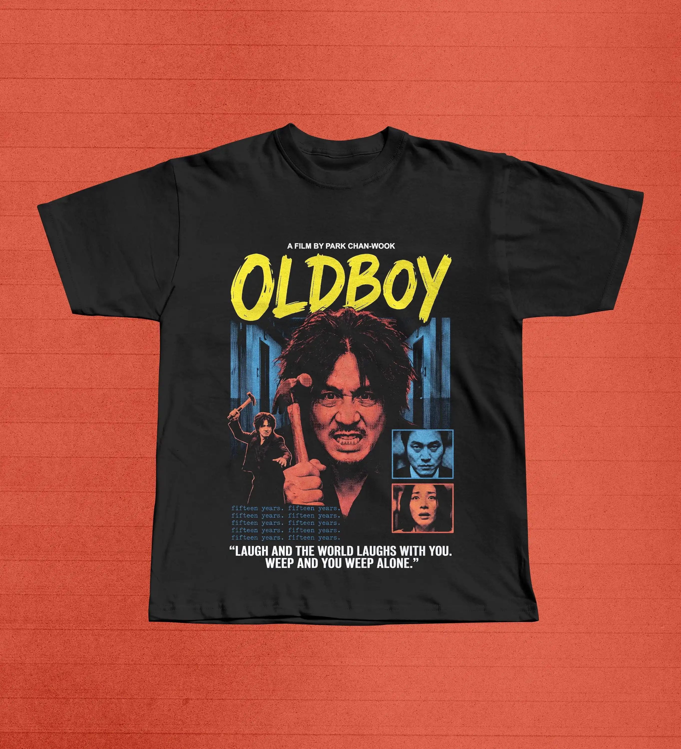 Oldboy Movie Poster T-Shirt | Park Chan-Wook Korean Cinema Tee