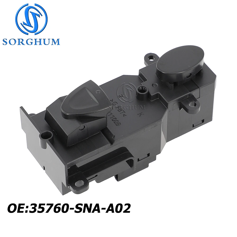 

SORGHUM 35760-SNA-A02 For 2005-2009 Honda Civic Front Right Side Power Master Door Window Switch 35760SNAA02 35760-SNA-A02ZA