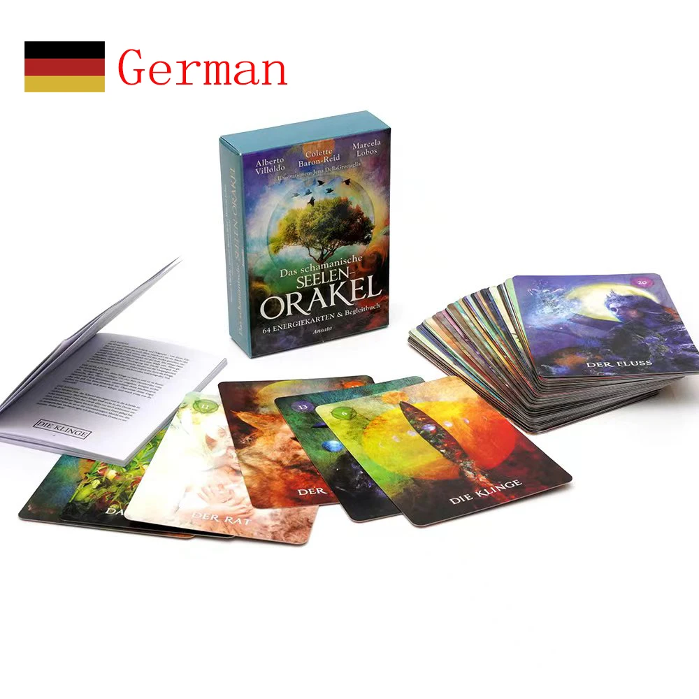    2025年ニュージャーマン版ダス・シャマニシュ・セーレン・オラクル・タロット・プロフェシー・ディバニオン・コミック・タロットカード・ファミリーパーティー・ボードゲーム