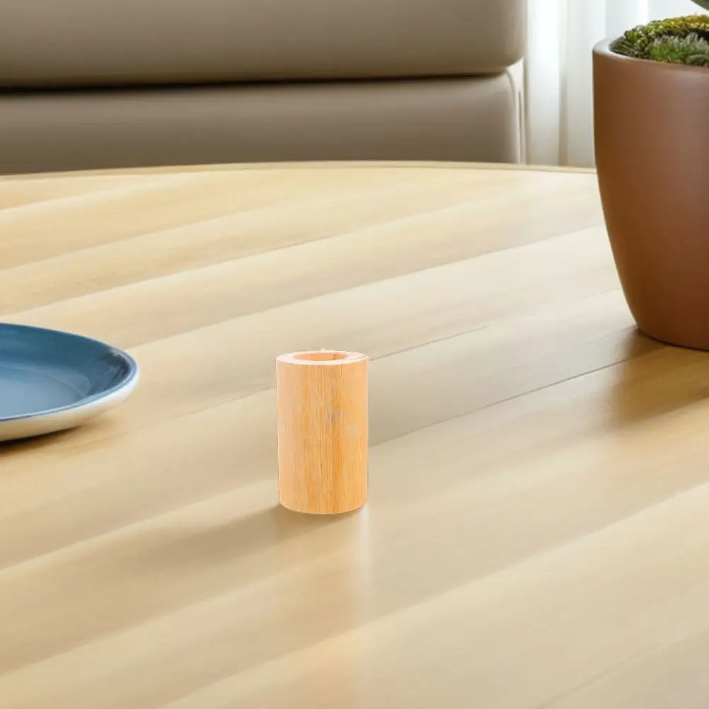 

4Pcs Wooden Cylinder Risers for Furniture Heavy Duty Wood Bed Lifters Sofa Desk Dresser Table Height Extender Antislip Stable