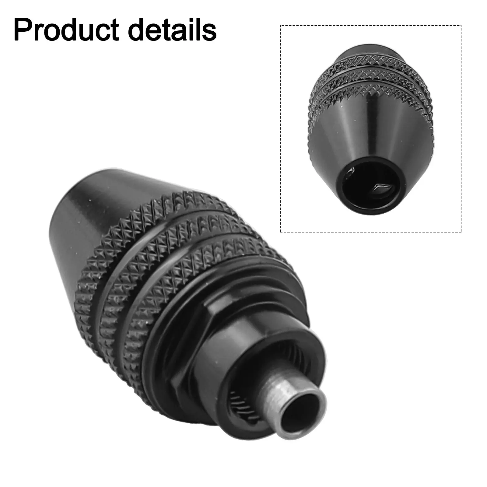 For Rotary Tools Rotary Tool Chuck DIY Projects Home Improvement 0.3-3.2mm Heavily-knurled Grip No Wrench Needed