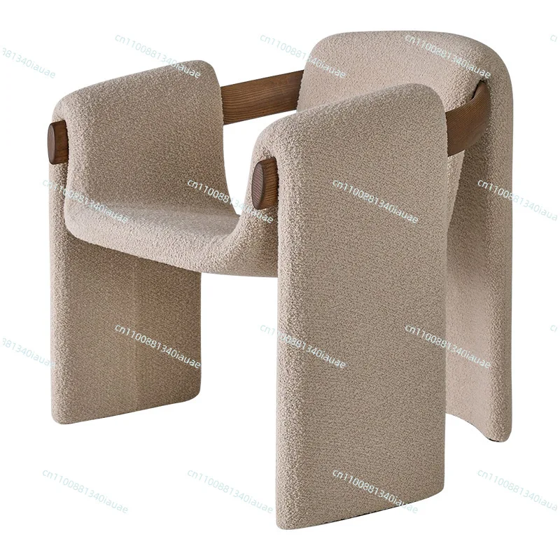 

Living Room Bedroom Sofa Chair Modern Designer Reception Chair Seat Light Luxury Solid Wood
