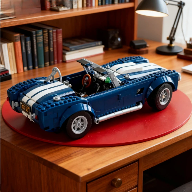 2025 جديد صالح 10357 كلاسيكي كوبرا 427 S C سباق السيارات الرياضية اللبنات تجميع الطوب لعبة نموذج هدايا عيد الميلاد عيد الميلاد #4