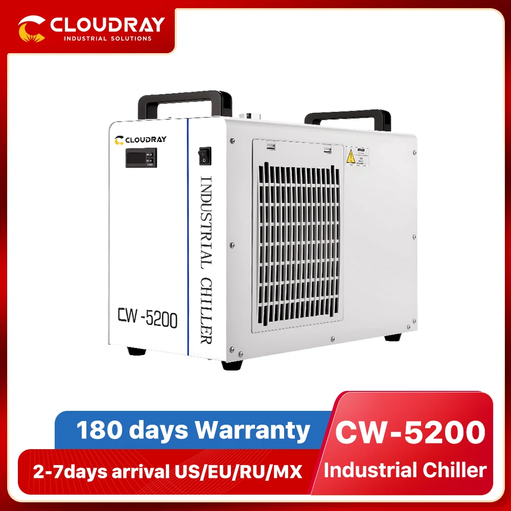 Cloudray Industry Air Water Chiller 50/60Hz CW5200 for CO2 Laser Engraving Cutting Machine Cooling 150W Laser Tube