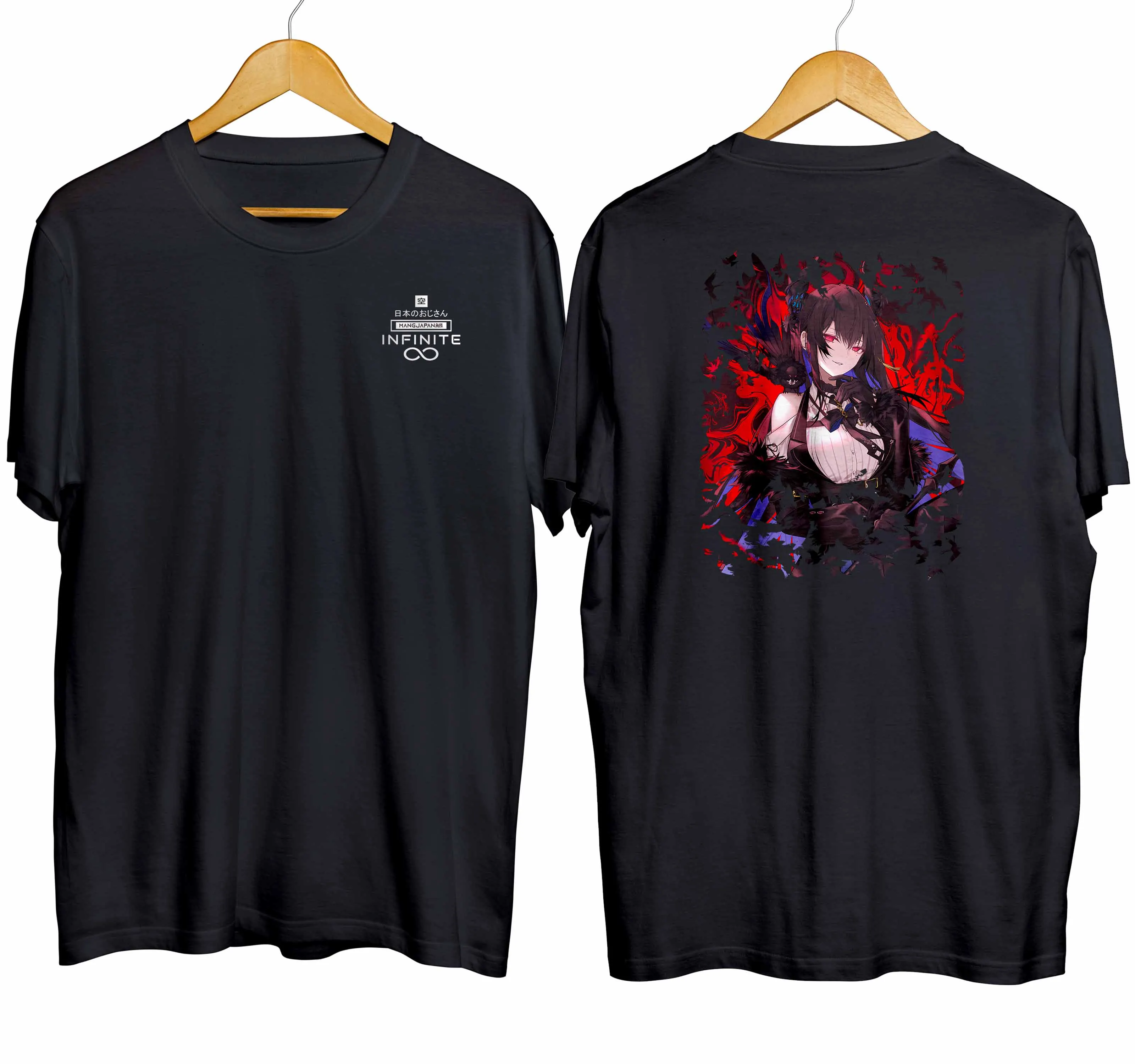 T-shirt distroanime vtuber NERISSA REVENCROFT RAVEN - HOLOLIVE ENG 100% combed 30s