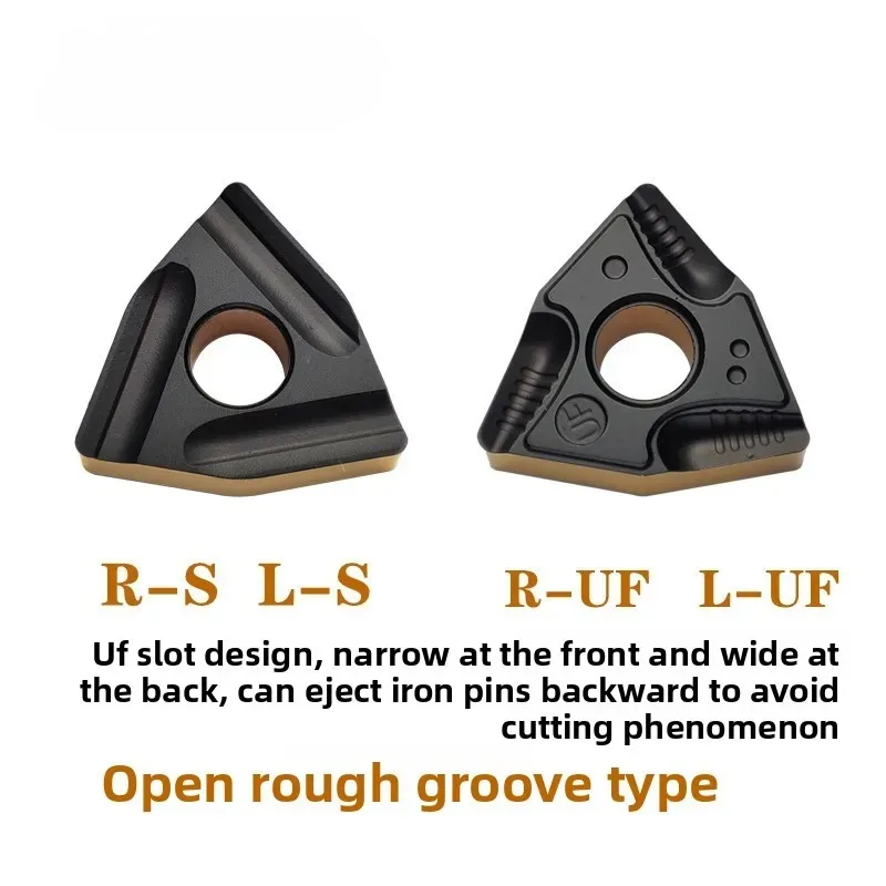 Zhuzhou Two-coated CNC Turning Insert WNMG080408 for Steel, Roughing, Chip Breaking UF/TM/CQ