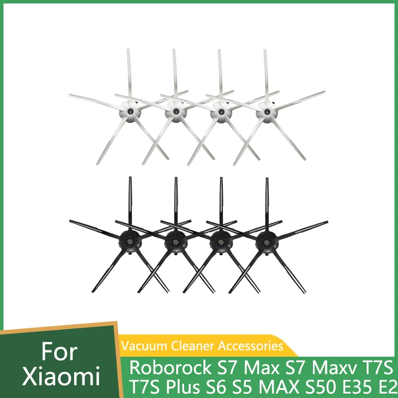 Силиконовая боковая щетка на 5 рычагов для робота-пылесоса Xiaomi Roborock S7 S7 Max S7 Maxv T7S Plus S6 S5 MAX S50 S55 E35 E2 G20