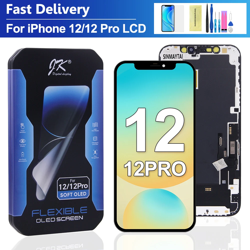 jk-soft-oled-display-for-iphone-12-3d-touch-screen-digitizer-assembly-lcd-replacement-for-iphone-12-pro-a2407-a2403