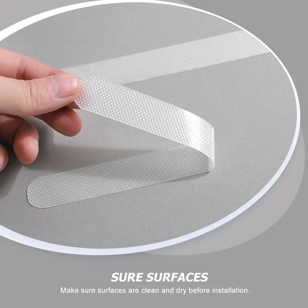 

4 Sets Non slip Stickers Bathroom Anti slip Strip Floor Stickers Shower Pedal Stairs Strips PVC Nonslip Protection Kitchen