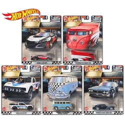 Oryginalne Hot Wheels Premium Car bulwar odlew ze stopu 1/64 autobus Volkswagen Nissan Acura Model kolekcjonerski zabawki dla dzieci dla chłopców prezent