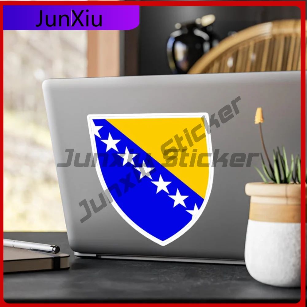 

Bosnia Herzegovina Shield Vinyl Decal Sticker Long Lasting Auto Accessories For Boat Helmet UV Resistant Decoration Auto