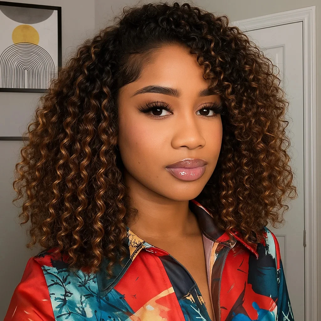 3 في 1 نصف شعر مستعار موجة المياه خصلات الشعر المستعار الإنسان آلة كاملة صنع الباروكات مع شعري طبيعي للمبتدئين ودية الوجه أكثر من نصف الباروكات