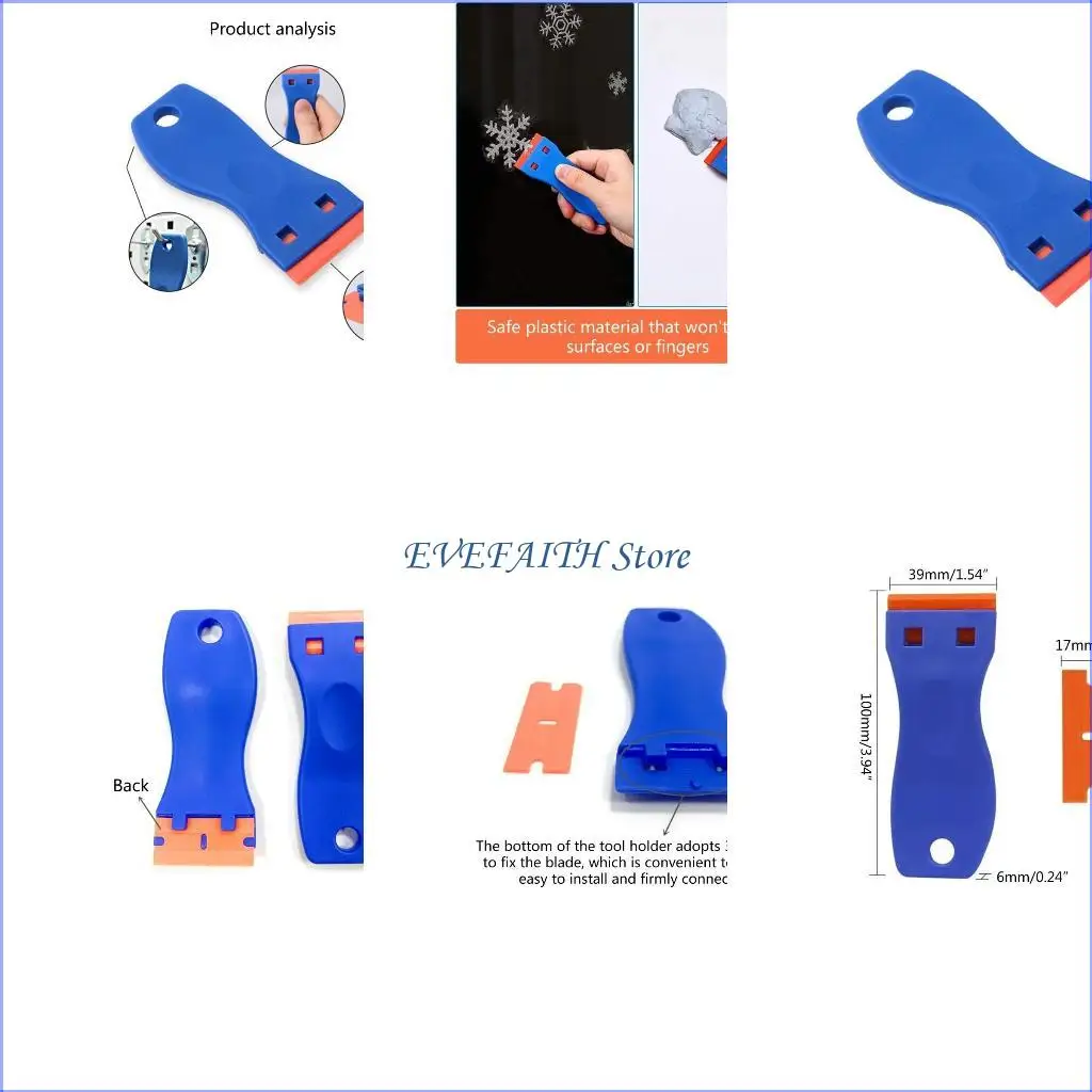 

124B Screampor с 10-пексовыми двойными лезвиями для снятия наклеек на автомобильных метках