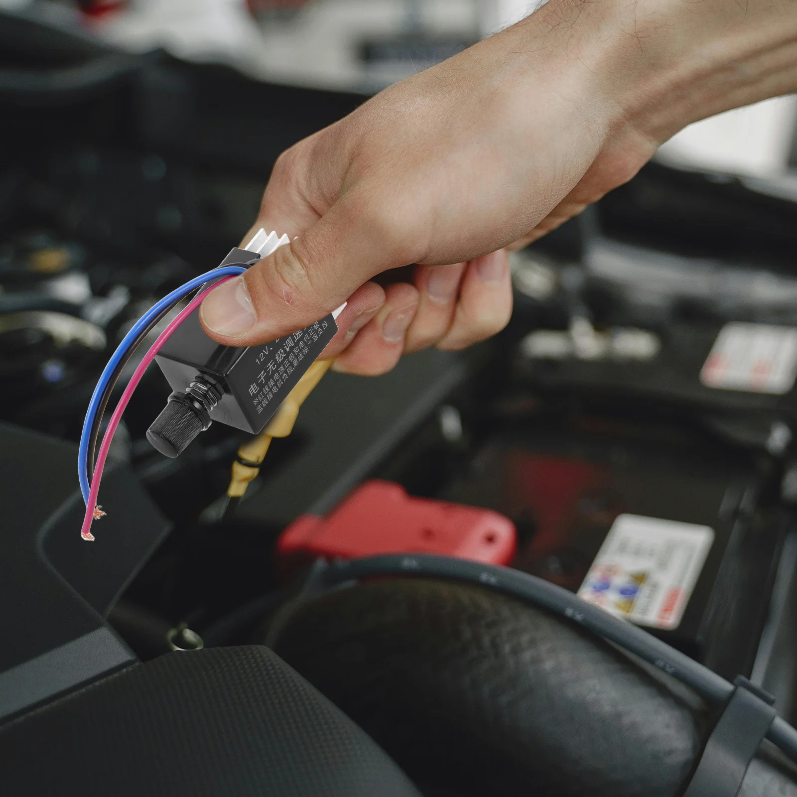 

Electric Fan Speed Controller 12V 24V Dc Motor Regulator Switch Universal For Car Truck Rv Radiator Cooling Fan Temperature