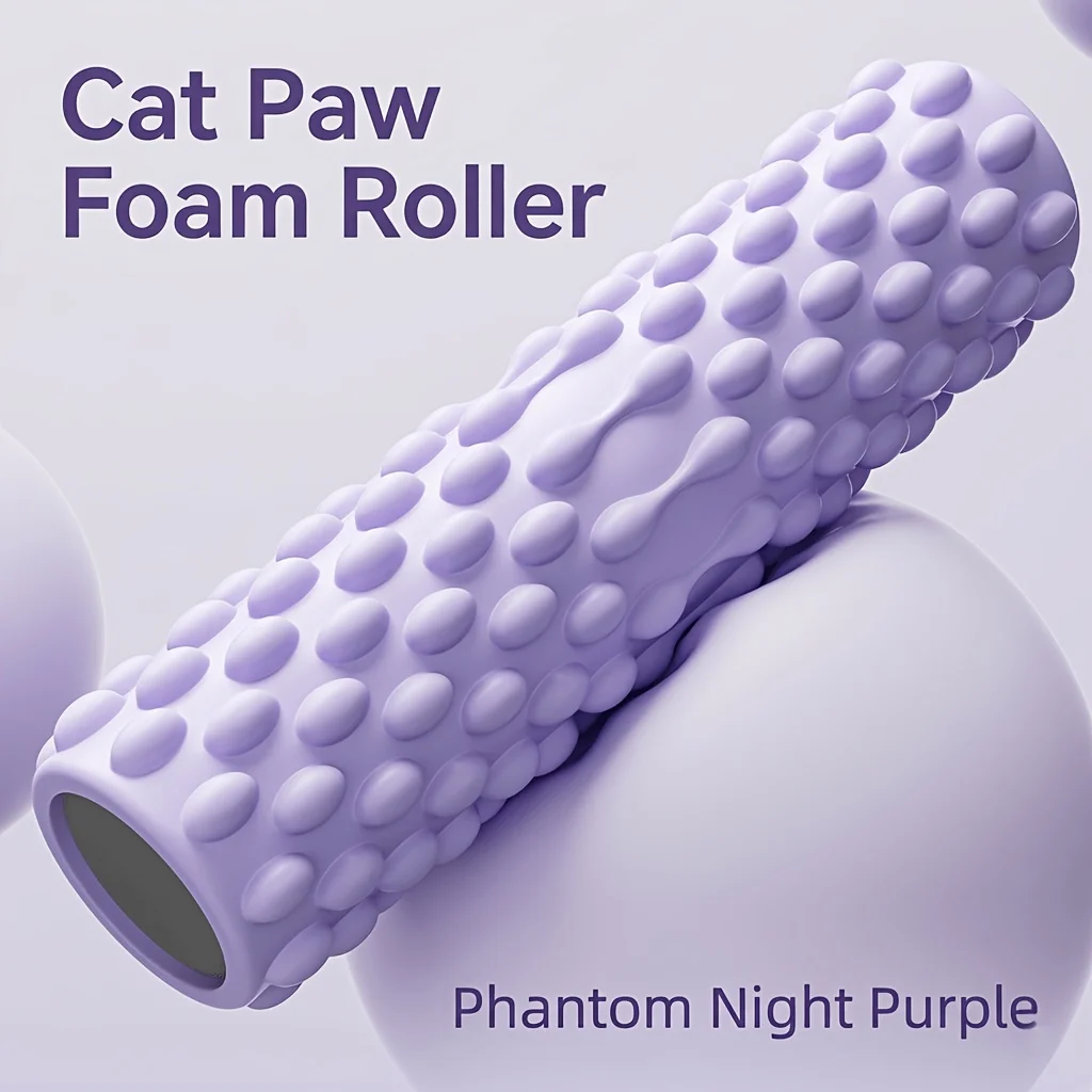 3D Dot Foam Roller Yoga Massage Roller, Deep Fascia Muscle Relief Stick, Post Workout Recovery for Neck Shoulder Waist Fitness