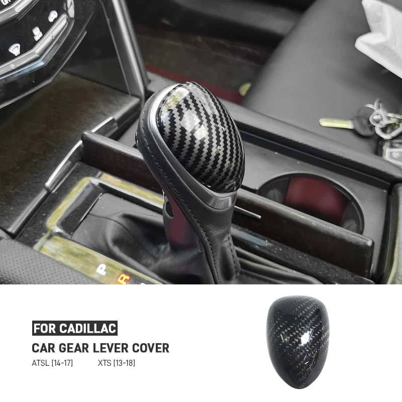 

For Cadillac ATSL 2014-2017 XTS 2013-2018 Real Carbon Fiber Car Central Control Head Cover Trim Interior Decoration Accessories