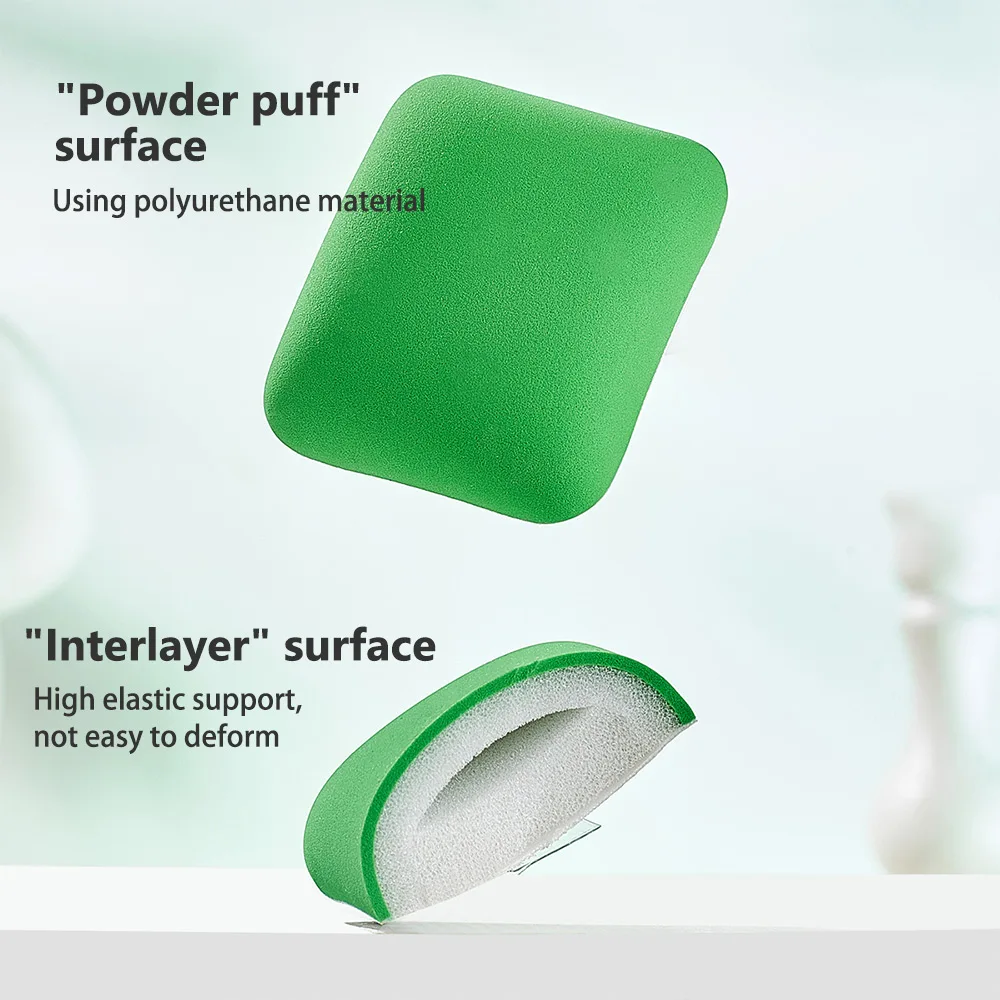 GECOMO Puff de pó de marshmallow macio e adequado para a pele com caixa de armazenamento suspensa adequada para almofada de esponja de maquiagem de base líquida