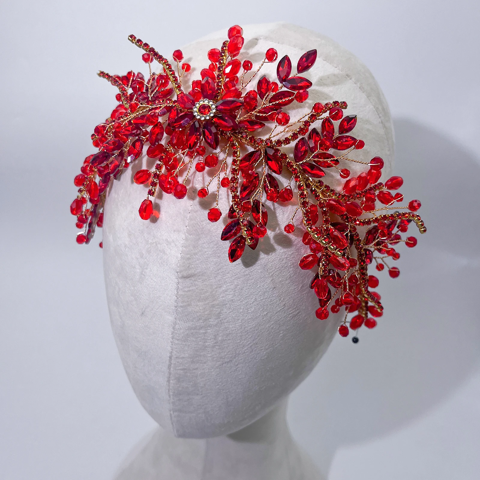 

DZ273 Bridal Headband Crystal Wedding Hair Vine - Headpieces for Bride & Girls Party Crown Vintage Banquet Hair Accessories