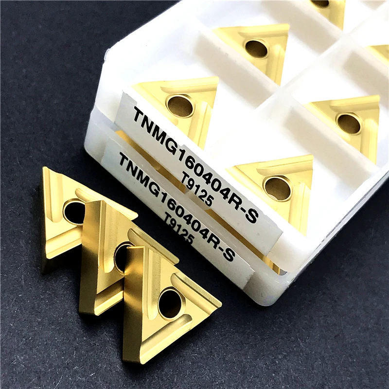 

TNMG160404R TNMG160408R S T9125 Твердосплавные вставки Внешний токарный инструмент Токарная вставка с ЧПУ Режущий инструмент Обработка стали
