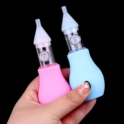 New Born Silicone Baby Safety Nose Cleaner Vacuum Suction Children Nasal Aspirator New Baby Care Diagnostic-tool Vacuum Sucker