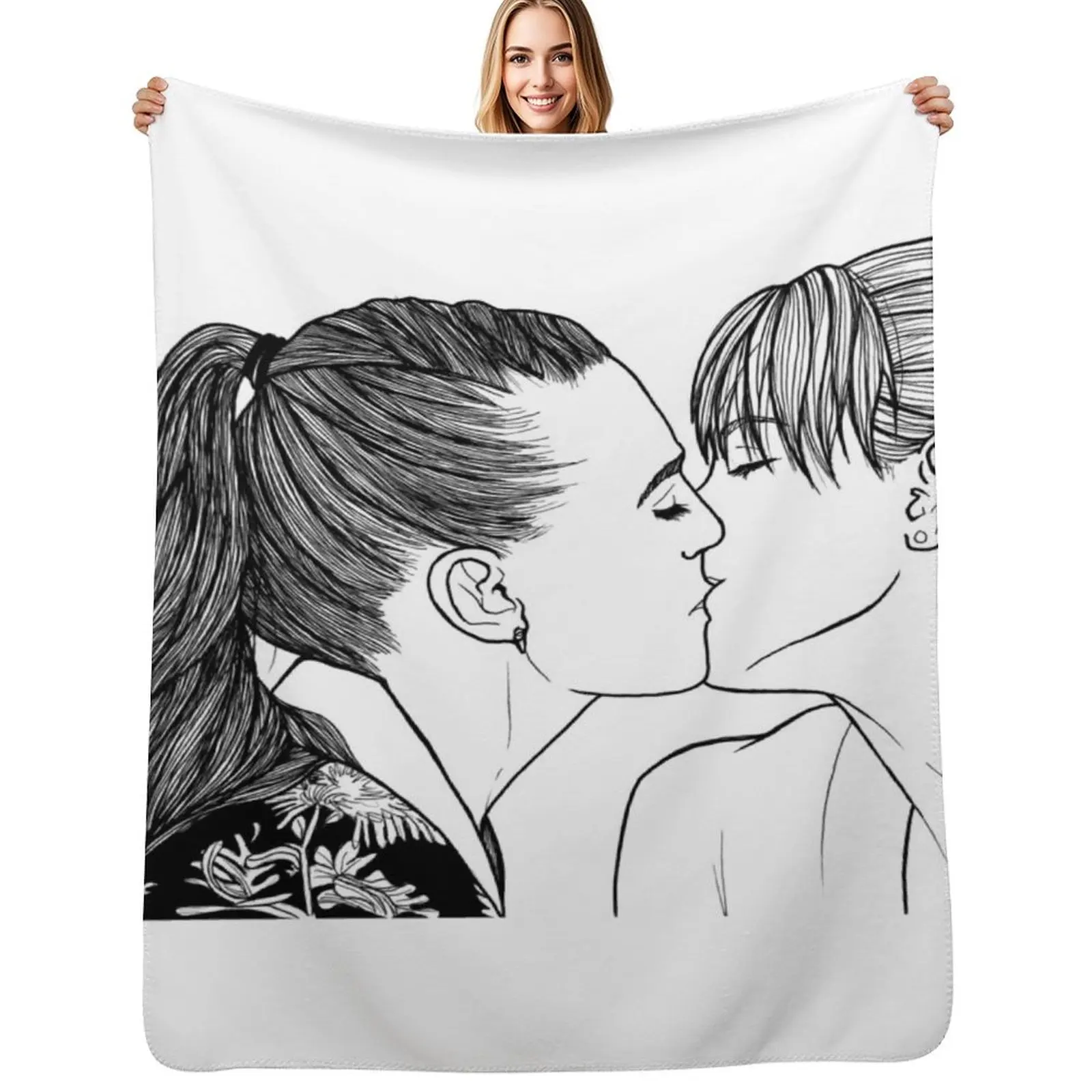 Supercorp sweet kiss Throw Blanket Tourist Decorative Beds for sofa blankets ands blankets and throws Softest Blankets