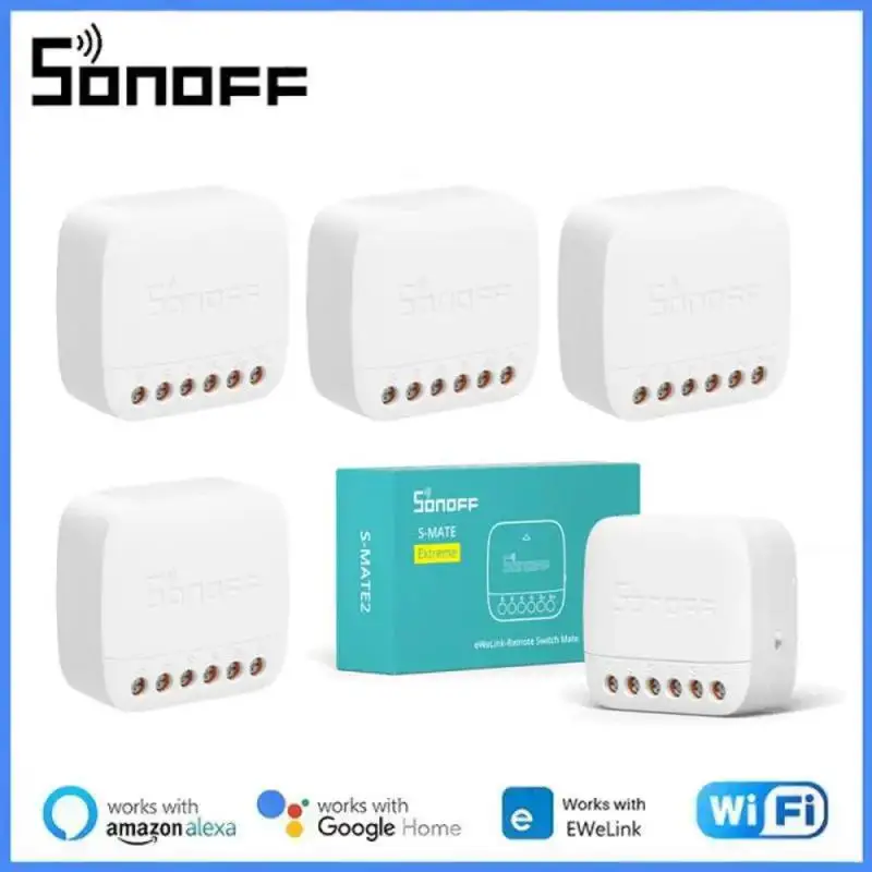 

SONOFF S-MATE2 Extreme Switch Mate EWeLink-пульт дистанционного управления через умный переключатель для умного дома, работает с Alexa Google Home IFTTT