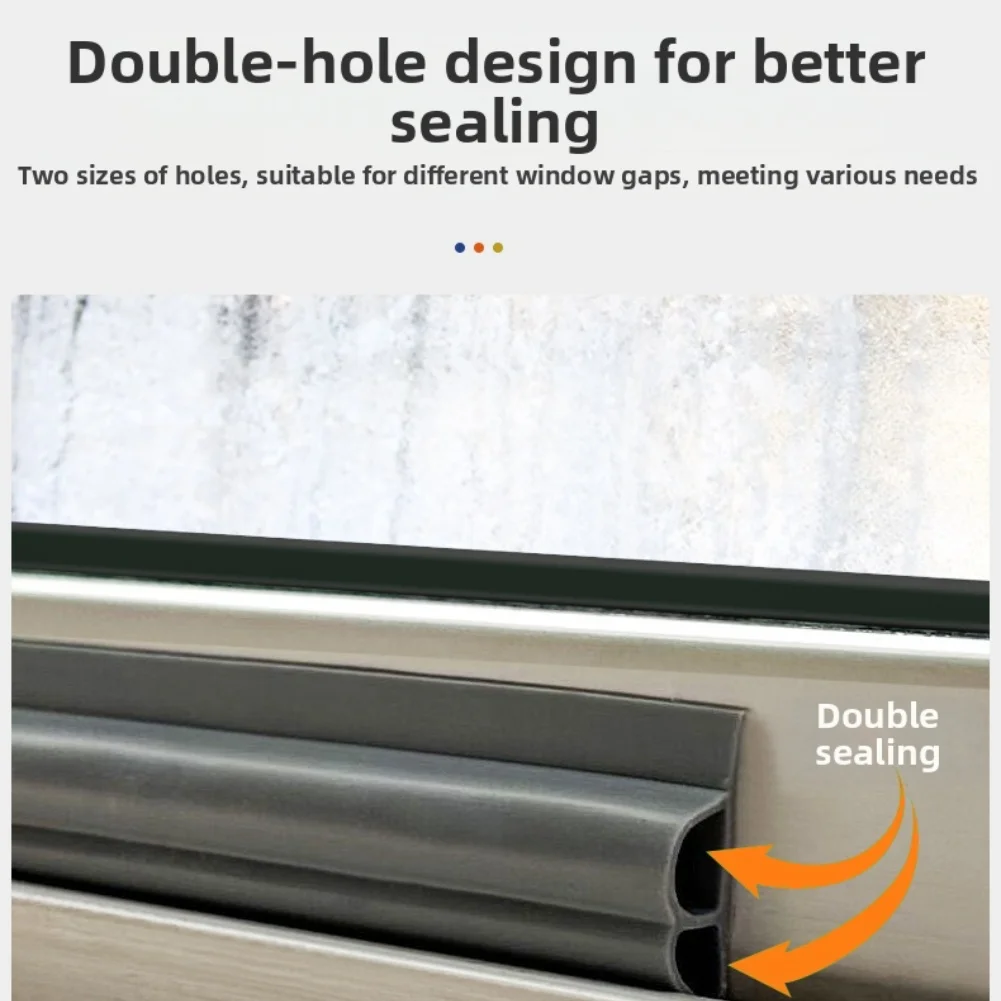 

1pc Sealing Strip Noise & Insect Protection High-Quality PVC Sealing Strip For Sliding Household Sealing Strip Spare Parts